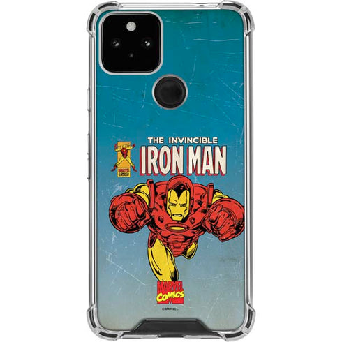 Marvel Classic Comics The Invincible Iron Man Google Pixel 5 Clear Case